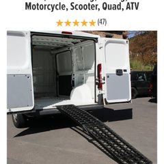 Constands V aluminium ramp for motorbikes, scooters, quads and ATVs