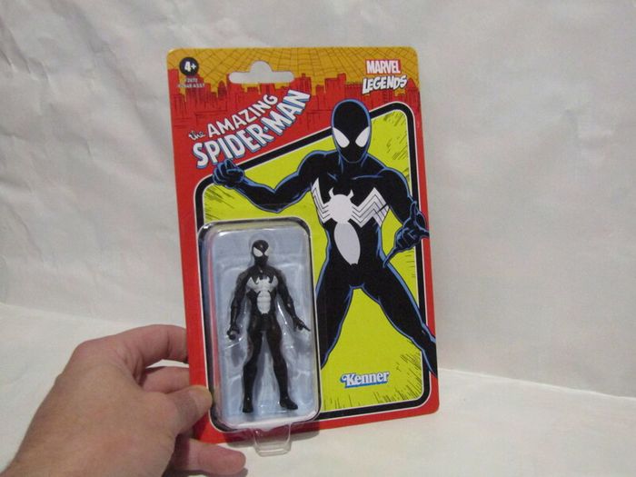 Marvel Legends Retro Kenner Black Spider-Man Action Figure Retro Series 3.75 inches 9.5cm MOC Mint On Card