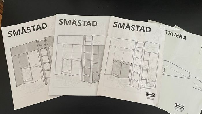 IKEA SMASTAD loft bed with desk & storage excellent condition