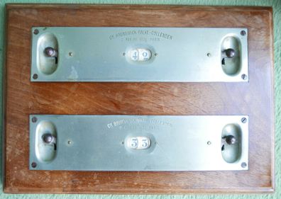 Antique Brunswick Billiards Paris Very Rare 1900 - 1920s Counter - Le Mans, Brooklands Grand Prix Motor Racing Lap Counter