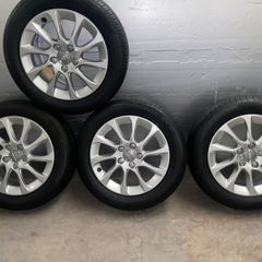 Alloys+partworn and new tyres