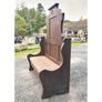 Wooden High Back Settle Bench KAS1395 Image 5