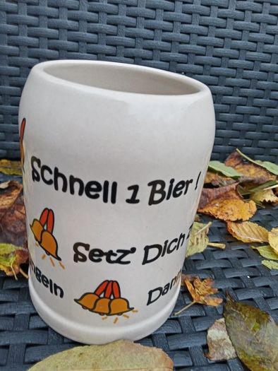 German Stein, Funny Saying