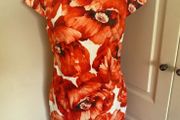 Vibrant HallHuber lined dress - new - size 12-14