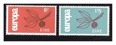 1965 Ireland Europa (CEPT) Commemorative Stamps Mint Never Hinged (MNH)