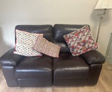 2 Seater Leather Recliner and Armchair For Sale