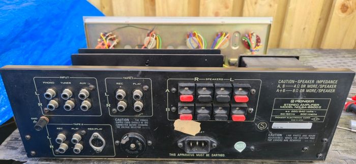 Vintage Power Amplifier Pioneer Sa 6500 Ii