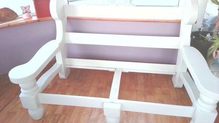 Timber two-seater