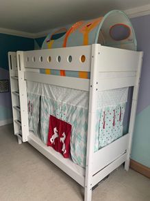 Flexa bunk bed, mattresses, accessories