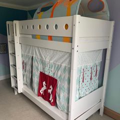 Flexa bunk bed, mattresses, accessories