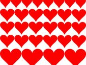 20 Love Hearts Wall decal