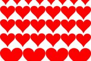 20 Love Hearts Wall decal