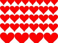 main image for ad 20 Love Hearts Wall decal