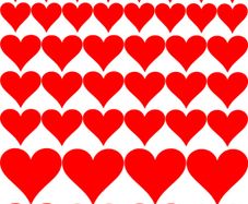 20 Love Hearts Wall decal