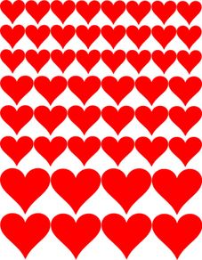 20 Love Hearts Wall decal