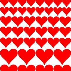 20 Love Hearts Wall decal