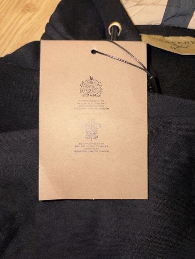 Burberry Black ZipUp Jacket Authentic