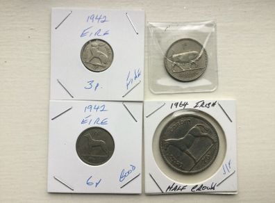 Coins - Eire X 4 ( Reduced)