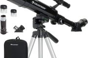 Travel Scope 50 Portable Refractor Telescope Kit with Backpack, Black