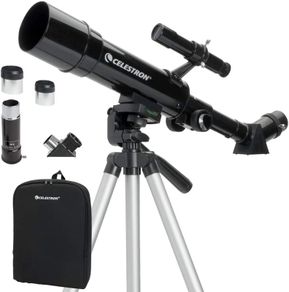 Travel Scope 50 Portable Refractor Telescope Kit with Backpack, Black