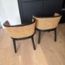 Wicker back tub chairs Image 3