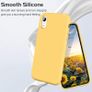 Liquid Silicone Case For iPhone XR Luxury Thin Soft Phone Cover New Yellow - FHT8IPXRLK Image 5
