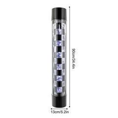 34.4" Barber Shop Led Checked Style Pole Light - Free Delivery Or Pick Up In Store