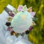 Ethiopian Opal Multi-Tourmaline Solitaire Ring Image 3