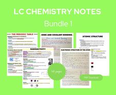 Leaving Cert HL Chemistry Notes (3 bundles available)
