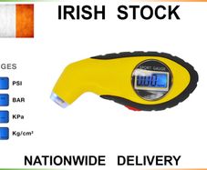 Motorcyce & Car Digital LCD Tyre Air Pressure Gauge Tester Tool