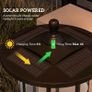 Set of Two 1.8m Traditional Style Solar Lamp Posts - Black Image 6