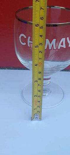 Chimay chalice goblet style  stemmed glass ,the trappist monastery in hainut chimay Belgium, buyer collects or pays postage thank you, collectors item