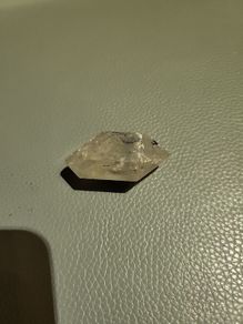 Quartz crystal double pointed
