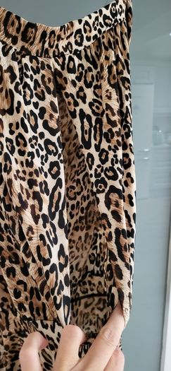 COTTON CLUB leopard print top Sz M/L (fit 12-14UK) - Bnwt