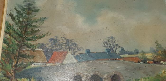 Broughan Bridge,  Baltray, Co.Louth  oil painting