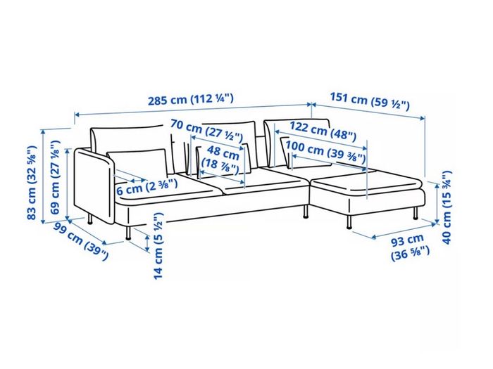 Four-seat Soderhman sofa