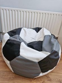 Football bean bag and footrest.