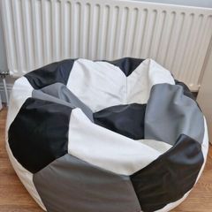 Football bean bag and footrest.