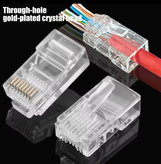 Cat6 RJ45 Pass Through