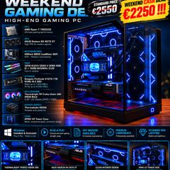High-end Gaming Pc  Ryzen 7 7800x3d  Asus Radeon Rx 9070 Xt  32gb Ddr5 Rgb