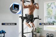 Power Tower Pull Up Bar Station, 450LBS Stable Pull Up Dip Station for Home Gym Strength Training Equipment