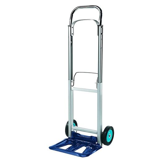 90 Folding Sack Truck | 90 kg Capacity Aluminium Framed Folding Trolley On Wheels | Folding Hand Truck With Extendable Handle, Multicolor