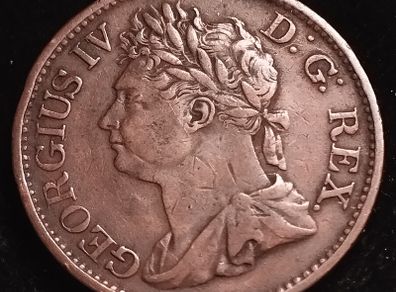 #770 - Hibernia - Ireland - 1822 - Half Penny