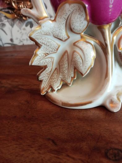 Antique French Porcelain Cornet Vase. Circa 1900