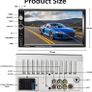Stereo Double Din Car Radio Bluetooth with Rear View Camera 7 Inch Touch Screen FM Radio with USB TF AUX, Mirror Link for Android/IOS Smartphone + Remote Control + Frame (FREE SHIPPING) Image 5