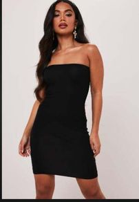 BNWT Zara black bandeau stretchy mini dress size L UK12 EU40 Postage included