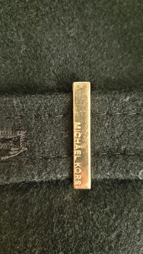 Michael Kors Wool-Blend Coat in Black Size S (10)