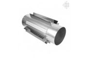 Heat-resistant Metal Radiator For Stove Fireplace Ribbed Pipe 180 Mm/0.8 Mm