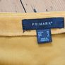 Primark Mustard Suede Effect Button Mini Skirt Image 3