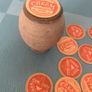 20 Vintage Cream pot Caps Image 3